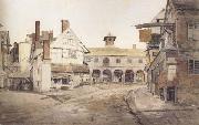 Cornelius Varley Ross Market Place,Herefordshire a sketch on the spot (mk47) USA oil painting reproduction
